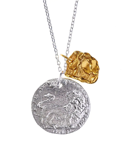 Shop Alighieri Women's La Collisione Sterling Silver & 24k-gold-plated Pendant Necklace