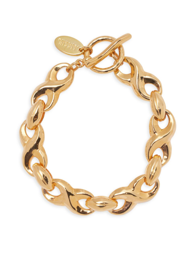 Shop Lizzie Fortunato Women's Goldtone Infinity-link Bracelet