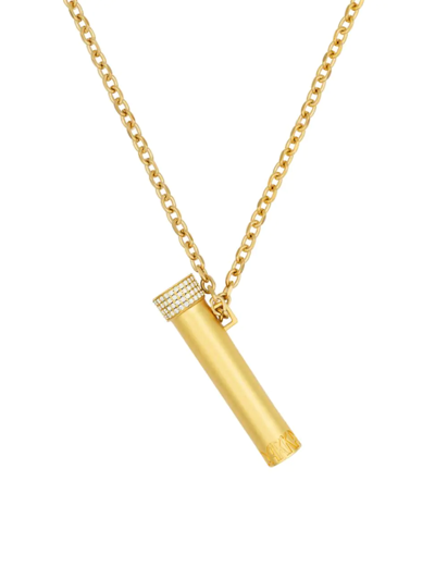 Shop Darkai Women's Money Potion 18k-gold-plated & Cubic Zirconia Pendant Necklace In Yellow Gold