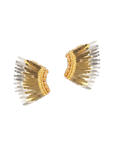 Shop Mignonne Gavigan Women's Mini Madeline Imitation Rhodium-plated, Sequin & Bead Earrings In Gold