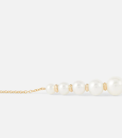 SOPHIE BILLE BRAHE LUNE PERLE 14KT GOLD NECKLACE WITH PEARLS 