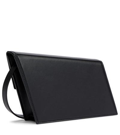 Shop Acne Studios Distortion Mini Leather Shoulder Bag In Black