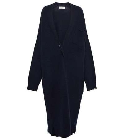 Shop Extreme Cashmere N°61 Koto Cashmere-blend Cardigan In Navy