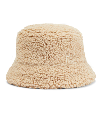 Ruslan Baginskiy Faux Fur Bucket Hat In Brown