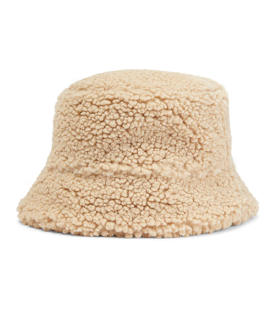 Ruslan Baginskiy Faux Fur Bucket Hat In Brown