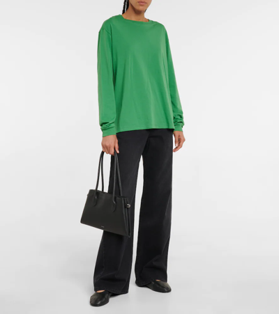 Shop The Row Ciles Cotton Top In Green