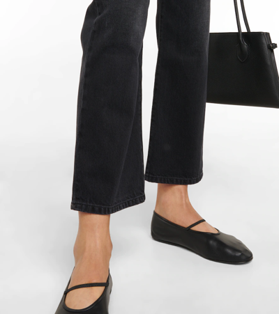 Shop The Row Goldin High-rise Cropped Jeans In Black