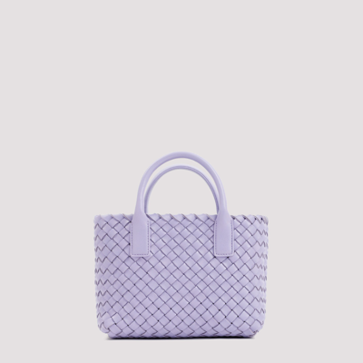 Shop Bottega Veneta Mini Cabat Bag In Pink &amp; Purple