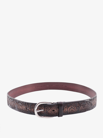 Shop Orciani Belt In Brown