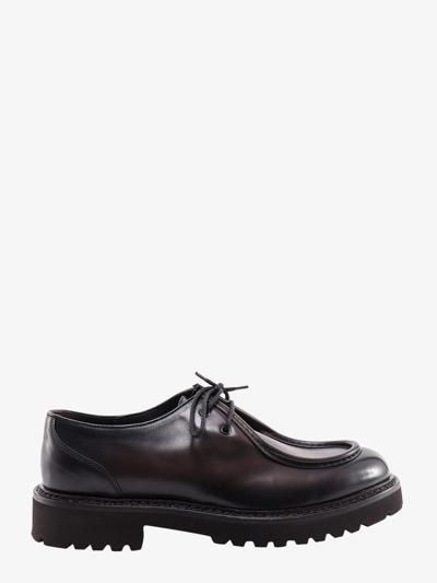 Shop Doucal's Lace-up Shoe In Brown