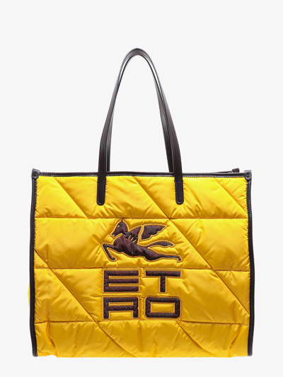 Shop Etro Shoulder Bag In Yellow