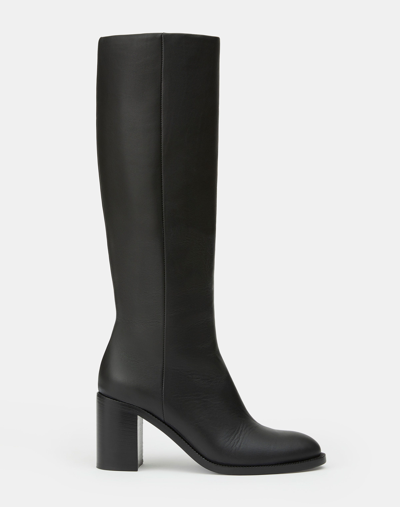 Shop Lafayette 148 Calfskin Leather Knee High Boot In Black