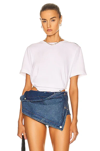 Shop Y/project Classic Ruched Body T-shirt In White