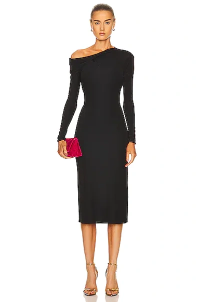 Tom Ford Microcosta Cocktail Dress In Black