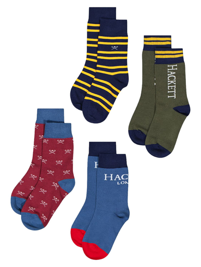 Shop Hackett London Kids Multicoloured Socks For Boys