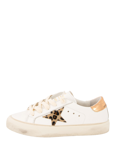 Shop Golden Goose Kids White Sneakers