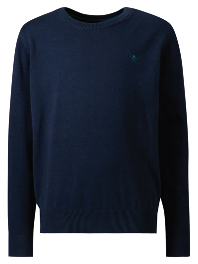 Shop Hackett London Kids Navy Blue Pullover For Boys