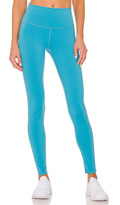 Shop Alo Yoga High-waist Airbrush Legging In Blue Splash
