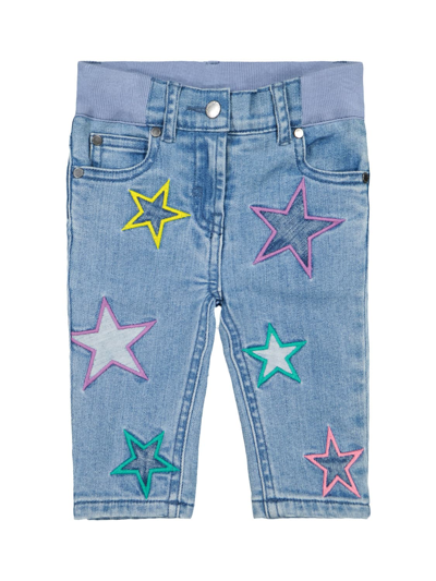 Shop Stella Mccartney Blue Jeans For Girls