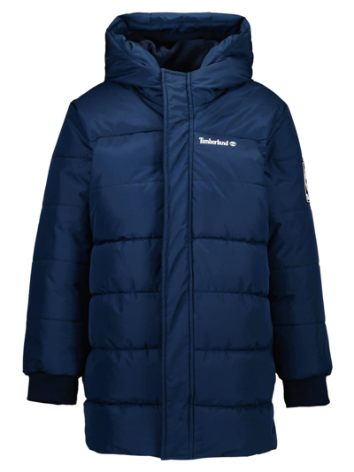 Timberland Kids Winter Jacket For Boys In Blu | ModeSens