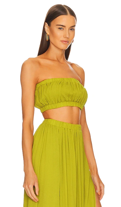 Shop Anna Nata Christina Top In Celery Green