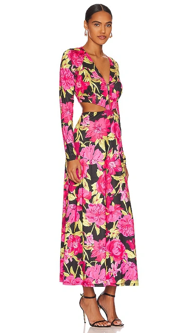 Shop Afrm Assi Dress In Fuchsia Garden