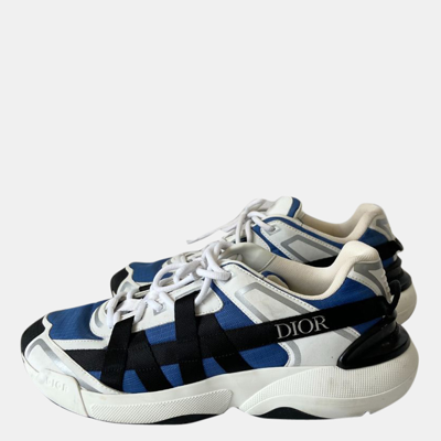 Pre-owned Dior Black/blue B24 Runtek Sneakers Size Eu 39 | ModeSens