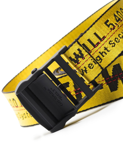 Shop Off-white Men Classic Industrial Belt In H35 Yellow Black