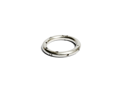 Shop Werkstatt:münchen Werkstatt Munchen Ring Round Faith Love Hope M1203 Fl In Silver