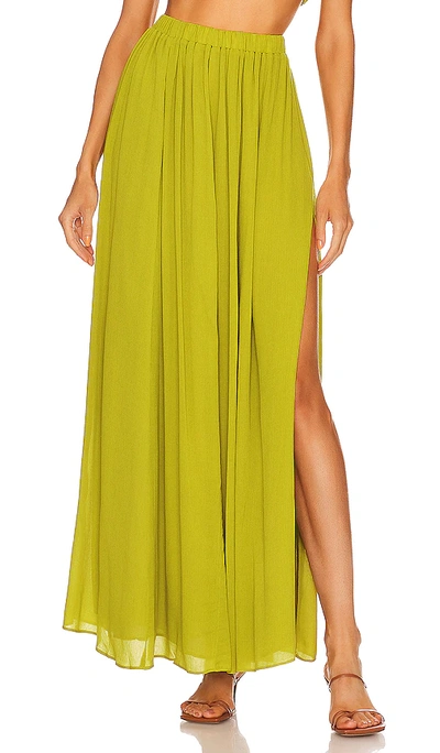 Shop Anna Nata Cassidy Skirt In Celery Green