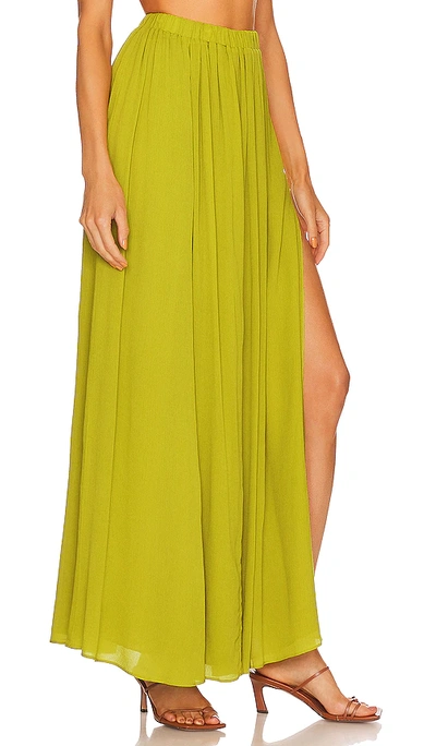 Shop Anna Nata Cassidy Skirt In Celery Green