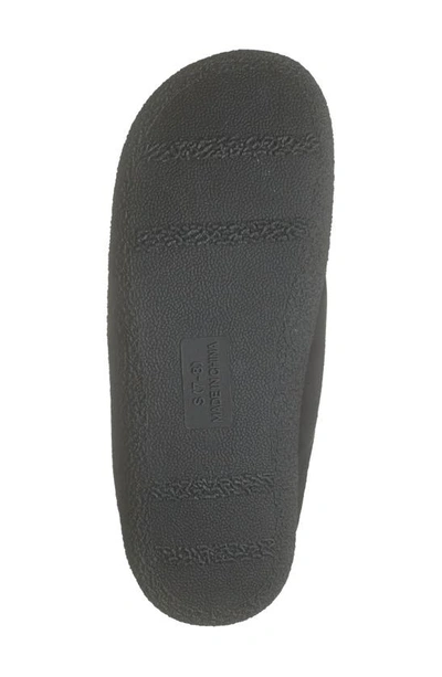 Nordstrom Rack Brock Faux Fur Lined Scuff Slipper In Black