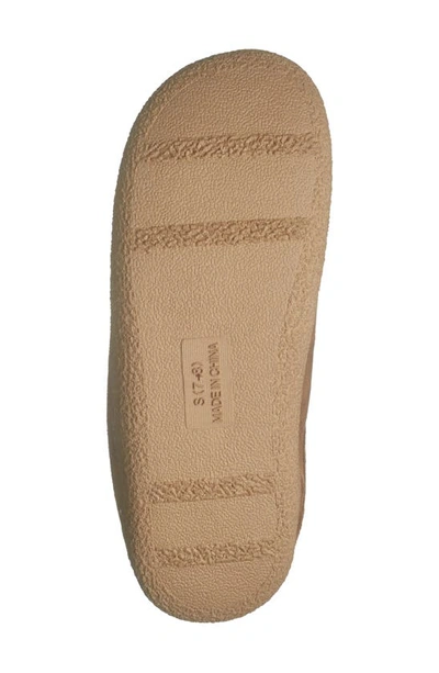Nordstrom Rack Brock Faux Fur Lined Scuff Slipper In Chestnut