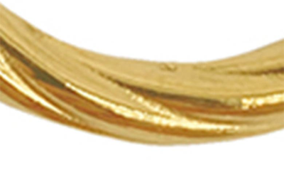 Shop Adornia Water Resistant Twist Hoop Earrings In Yellow