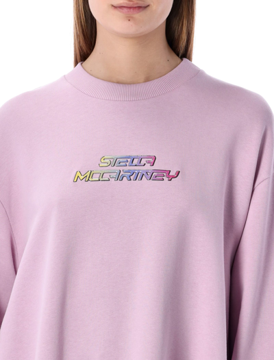 Shop Stella Mccartney Get Logo Sweatshirt In Orchid