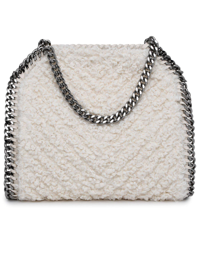 Shop Stella Mccartney Teddy Chain Detailed Tote Bag In Ivory
