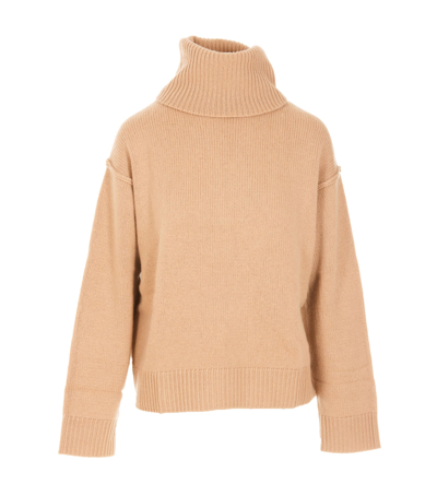 Shop Allude Sweater In Beige