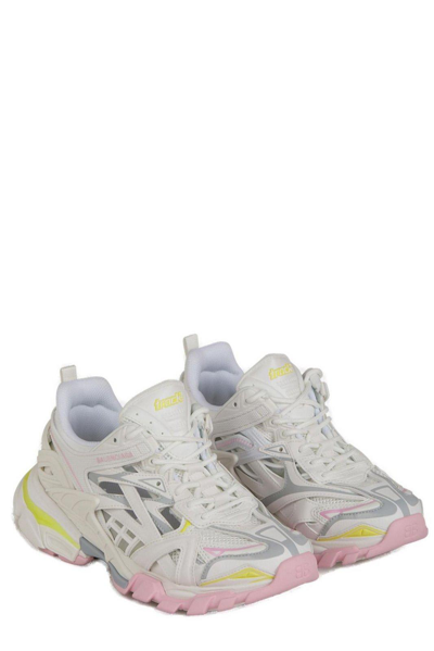 Shop Balenciaga Track Lace-up Sneakers In Rosa/blu