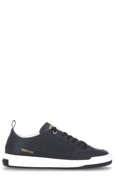 Shop Golden Goose Yeah Lace-up Sneakers In Black
