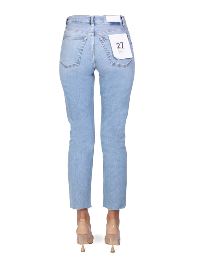 Shop Re/done 70s Straight Jeans In Denim