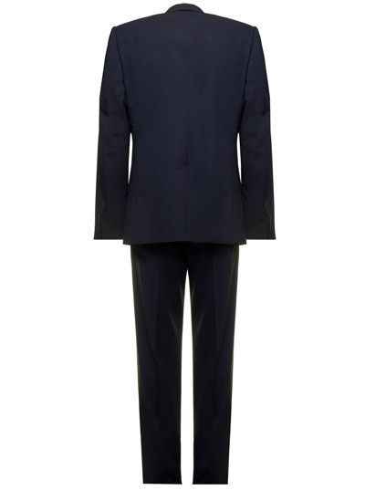 Shop Dolce & Gabbana Martini Blue Taiolred Suit In Stretch Wool  Man