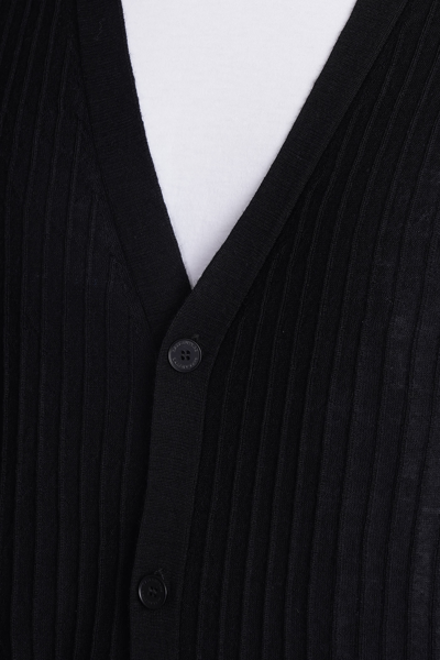 Shop Ballantyne Cardigan In Black Wool