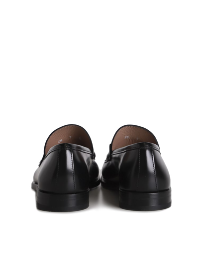 Shop Ferragamo Rolo Gancini Loafers In Nero