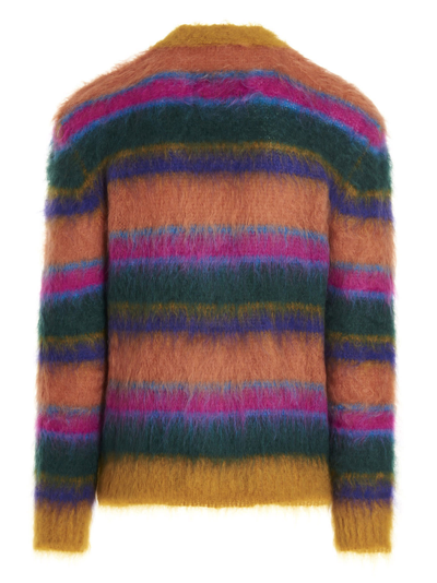 Shop Marni Multicolor Mohair Cardigan