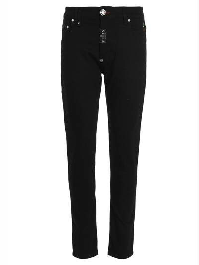 Shop Philipp Plein Skinny Jeans In Black