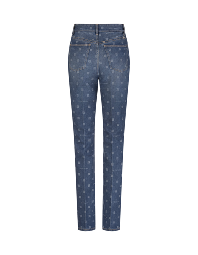 Shop Givenchy Woman Slim Fit Jeans In Blue  4g Denim