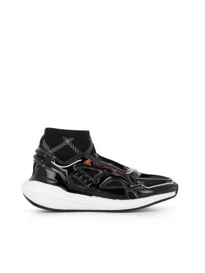 Shop Adidas By Stella Mccartney High Sneakers Asmc Ultraboost 22 Elevante In Black