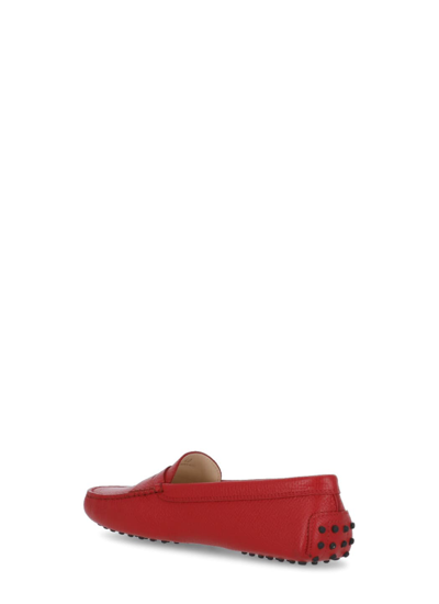 Shop Tod's Gommino Loafers In Red