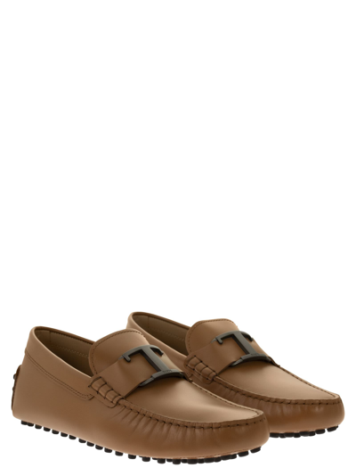 Shop Tod's Timeless Leather Loafer In Cognac