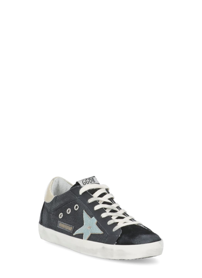 Shop Golden Goose Super Star Classic Sneakers In Black/mint/platinum